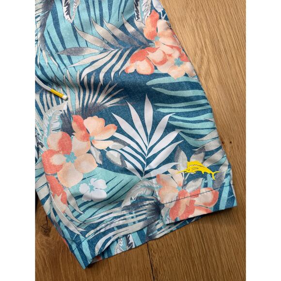 NWT Tommy Bahama Baja Jungle Royale Men's Mesh Swim Trunks with Pockets SMALL - Picture 2 of 8